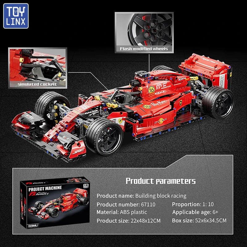 ToylinX RC Race Cars Building Sets Building Blocks Car Cool Collectible Model Car Kits Toys Christmas Gift