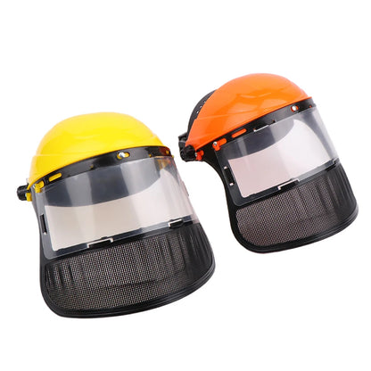 Garden Safety Helmet with Full Face Mesh – Protective Hat for Brush Cutting, Logging & Forestry Work