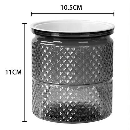 Mini Self Watering Flower Pot Fish Tank Transparent Plastic Plant Pots Self Watering Planter Pot Vase For Home Decoration