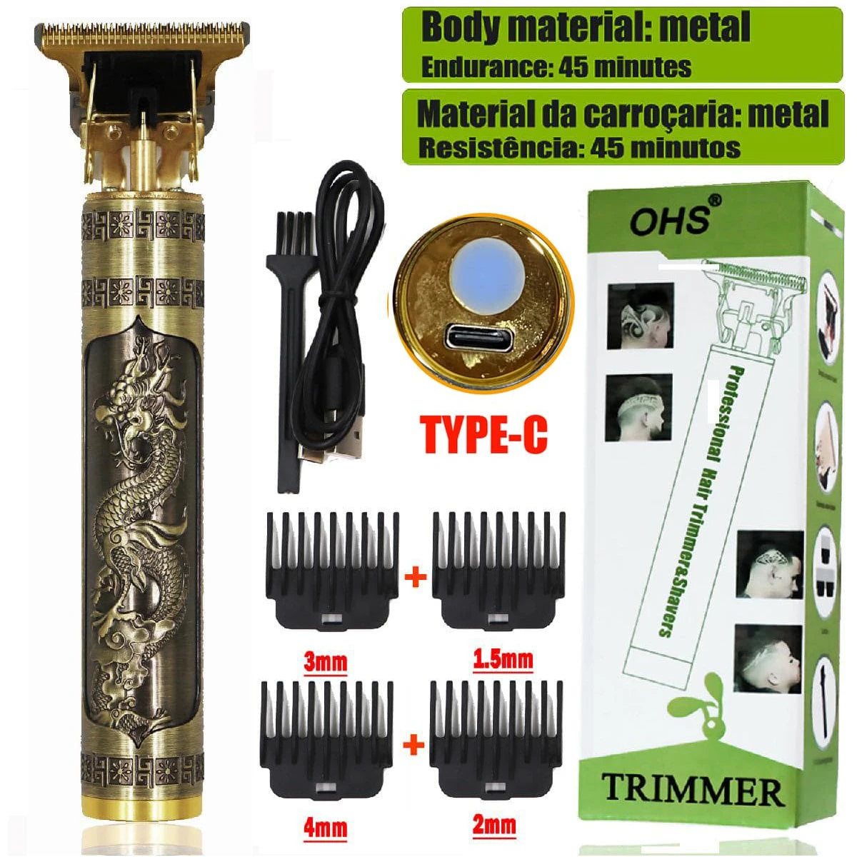 T9 Cordless Electric Hairber Shaver Hair Trimer Home Appliances Travel Barber Razors Shaving Machine for Men Trimmer Man