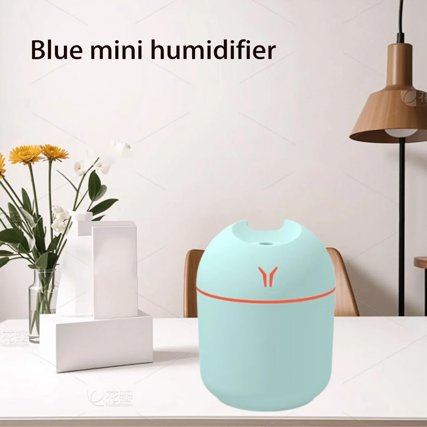 Compact USB Aroma Diffuser & Humidifier – Mini Essential Oil Atomizer with LED Night Light for Home & Car
