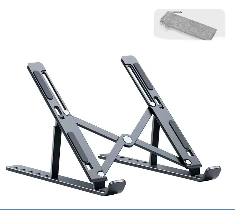 Macbook Laptop Stand Folding Adjustable Aluminum Computer Pc Tablet Stand Notebook Tablelaptop Holder Heat Dissipation