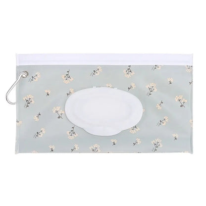 EVA Wet Wipes Bag – Portable Baby Wipes Pouch with Flip Cover & Snap-Strap Holder Case