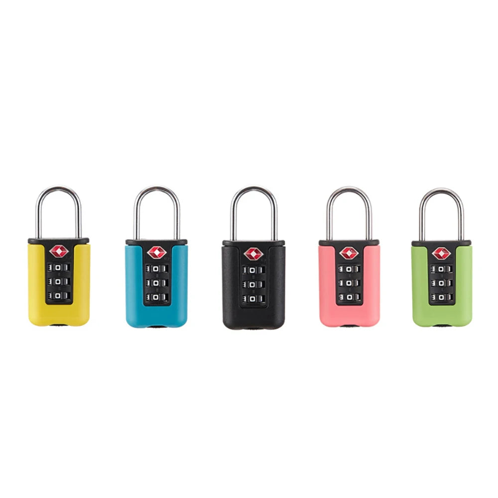 TSA Combination Lock for Luggage – 3-Digit Customs Code Padlock for Travel Bags & Suitcases