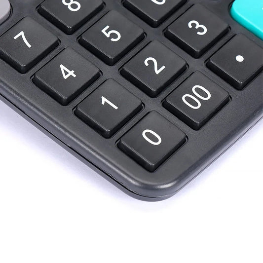 12-Digit Large LCD Display Calculator – Standard Function Solar & Battery Dual Power Desktop Calculator for Home & Office