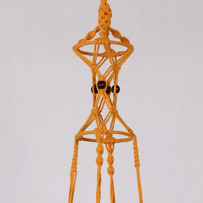 Macrame handmade plant hanger baskets flower pots holder balcony hanging decoration knotted lifting rope home garden supplies