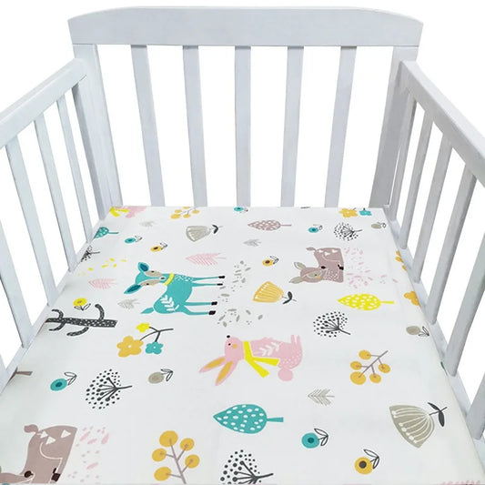 Fitted Bassinet Mattress Cover – Soft Crib Sheet for Newborns (90×50×5cm or 140×70×5cm)
