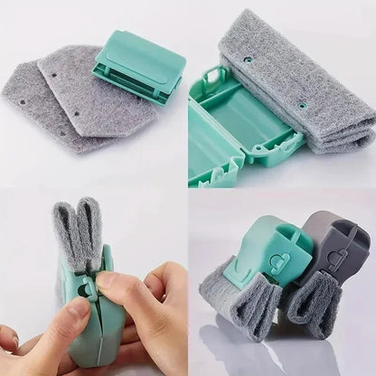 Window Groove Cleaning Cloth Kitchen cleaning Window Cleaning Brush Windows Slot Cleaner Brush Clean Window Slot Clean Tool
