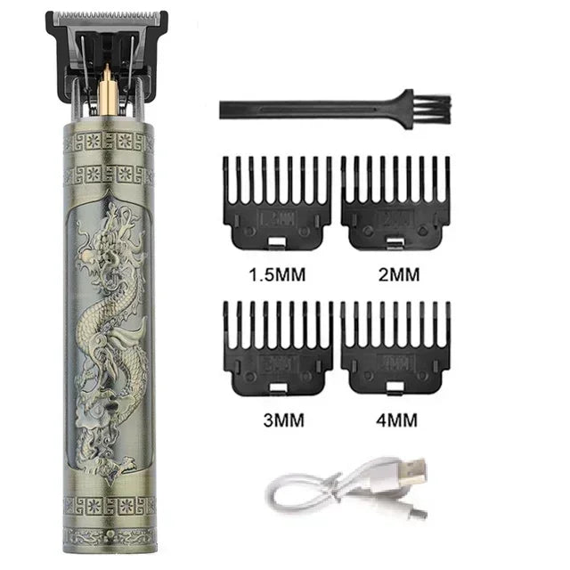 Vintage T9 Hair Clipper Beard Shaving Body Hair Trimmer Clippers Electric Men Haircut Machine 0mm Barber Shaver