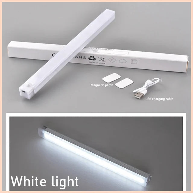 LED Bar Light Motion Sensor Night light Wireless Under Cabinet Lights For Kitchen Closet Cabinet Wardrobe Lighting Cabinet Light