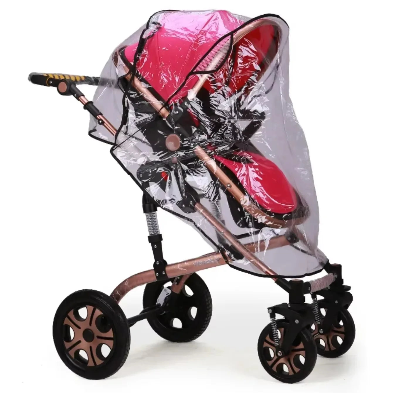 Universal Stroller Rain Cover – Waterproof, Dustproof, Transparent Weather Shield for Baby Prams