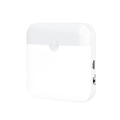 LED Wireless Motion Sensor Night Light – Rechargeable Human Body Sensing Lantern for Camping, Stairs, Closet & Kitchen