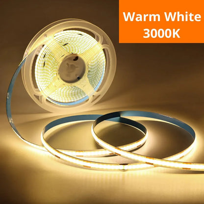 LED COB Light Strip Touch Dimmer – Flexible 5V USB Diode Tape for Indoor Room, TV, Mirror & Wall Backlight