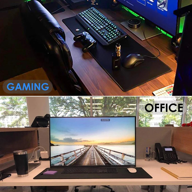 Large Gaming Mousepad – Anti-Slip Rubber Mouse Mat with Stitched Edges for CS:GO, LoL & Dota