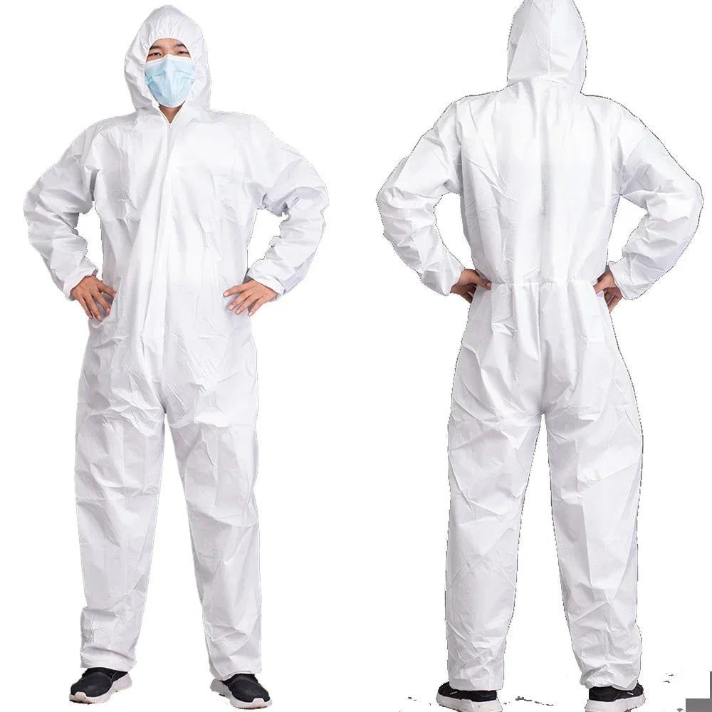 Disposable Breathable Dustproof Work Safety Coverall – Waterproof & Oil-Resistant Protective Suit