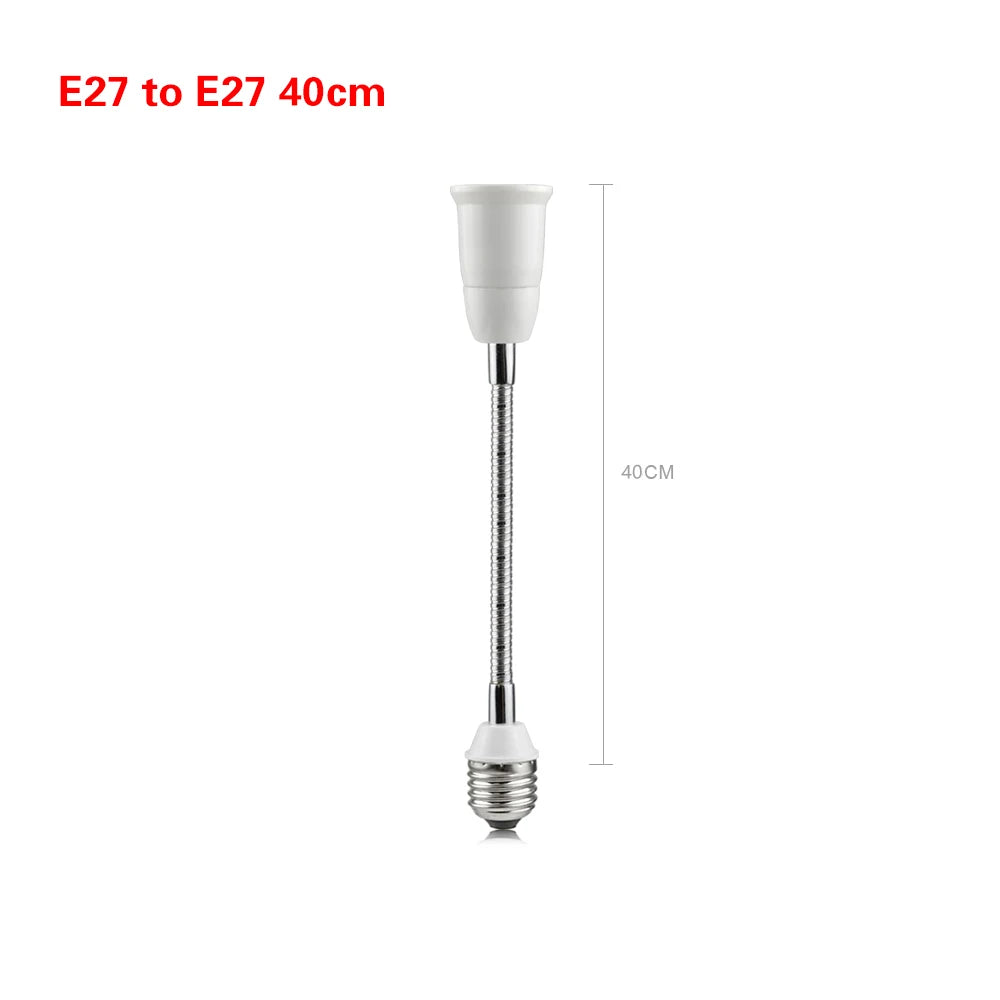 E27 to e27 screw socket lamp holder, 1-to-2 converter, multi head E27, one turn, double head extension lamp holder