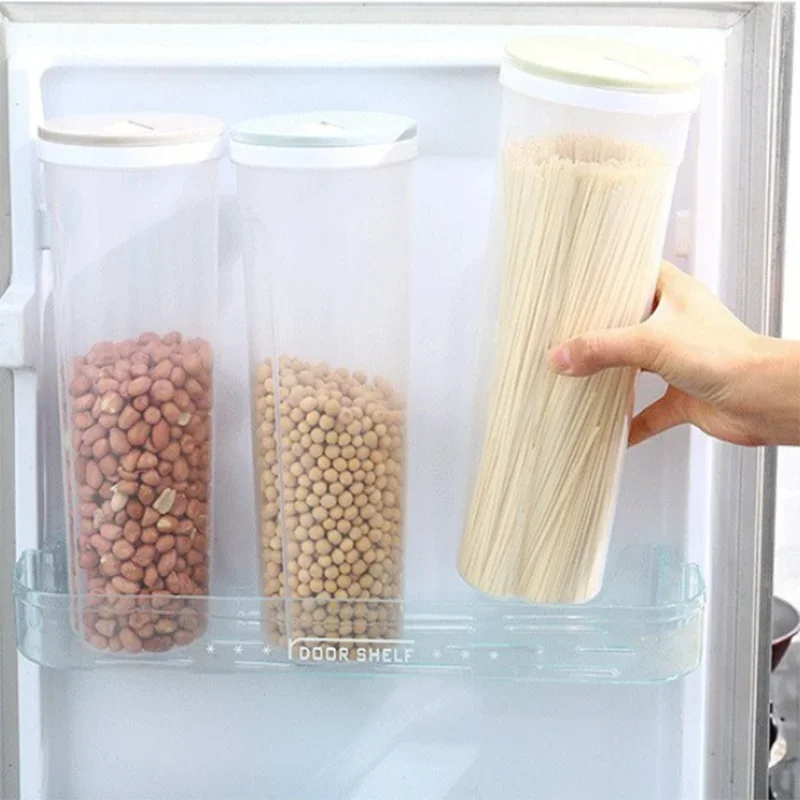 Noodles Sealed Storage Can – Food-Grade Plastic Container for Kitchen Organization & Portion Control
