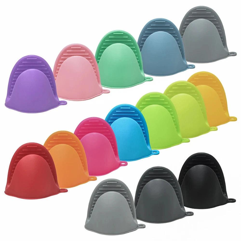 Silicone Oven Mitts – Heat-Resistant Pinch Grips for Cooking, Baking & Pot Handling