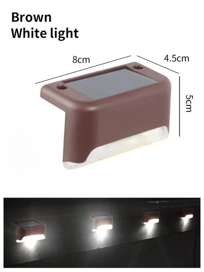 Solar Deck Lights 1-6 Pack – Outdoor Waterproof LED Step Lights for Stairs, Railing, Fence, Yard & Patio Pathway