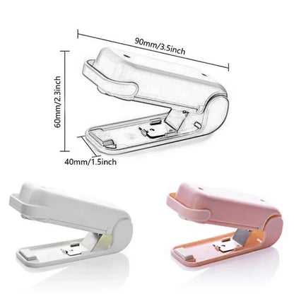 Mini Heat Bag Packaging Sealer Portable Plastic Bag Clip Sealing Machine Food Storage Seal Snack Sealing Kitchen Gadgets
