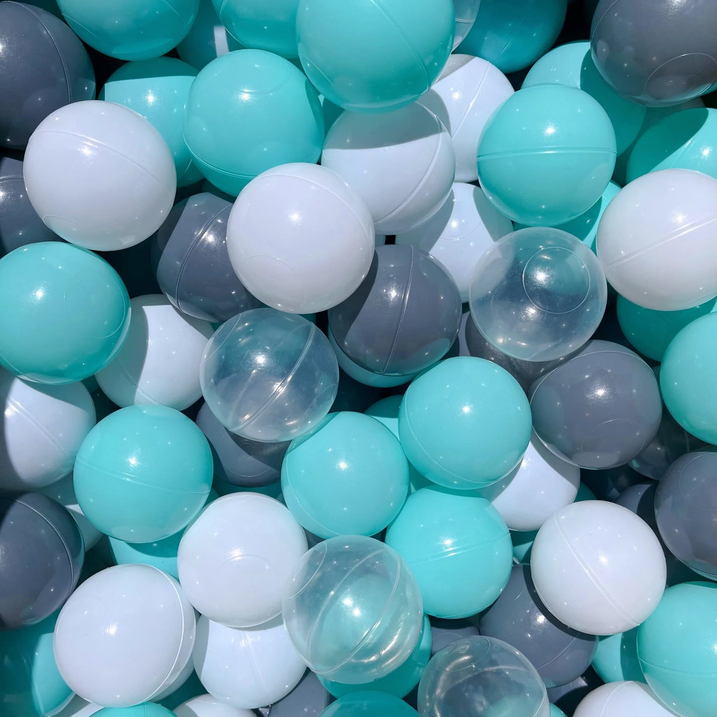 50pcs Colorful Love Star Ocean Balls – Eco-Friendly Plastic Balls for Baby Play Pits & Pools
