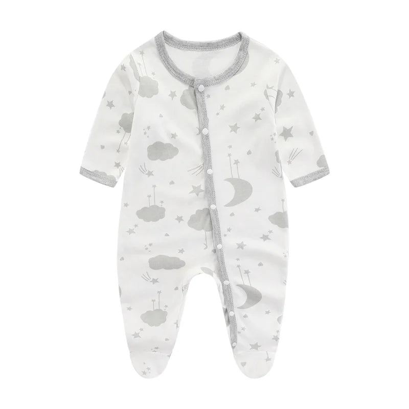 Newborn Girl Romper 2023 – Autumn Winter Soft Cotton Infant Onepiece for 0-9 Months