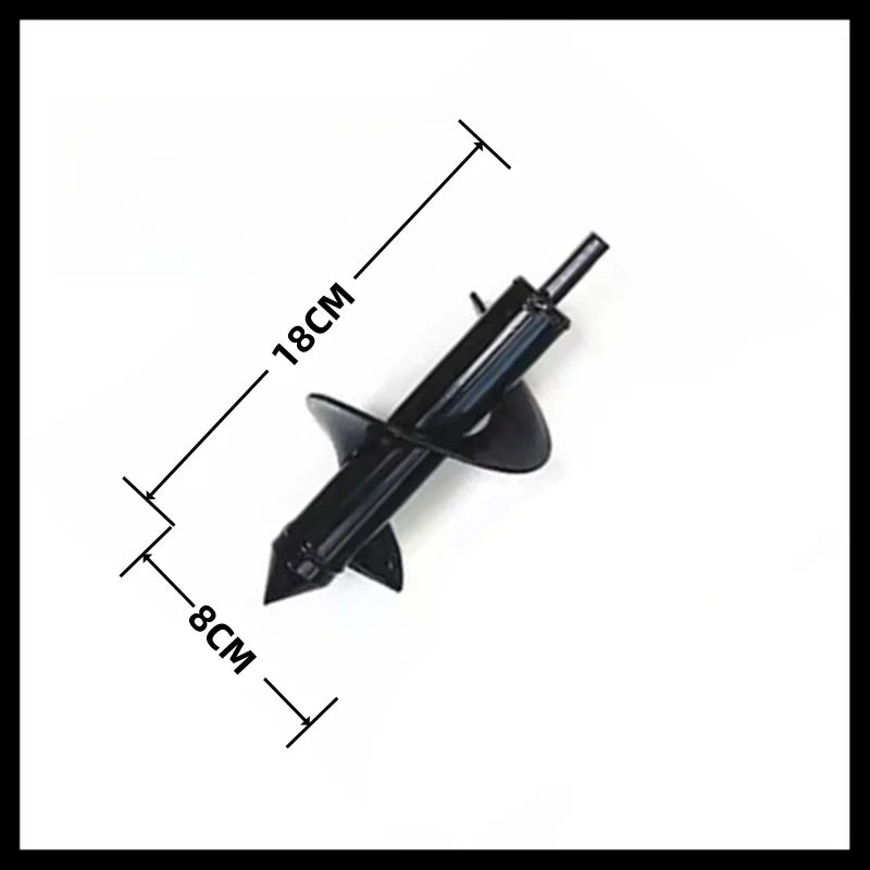 Steel Spiral Auger Drill Bit – High-Carbon Hole Digger for Planting & Soil Loosening