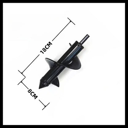 Steel Spiral Auger Drill Bit – High-Carbon Hole Digger for Planting & Soil Loosening