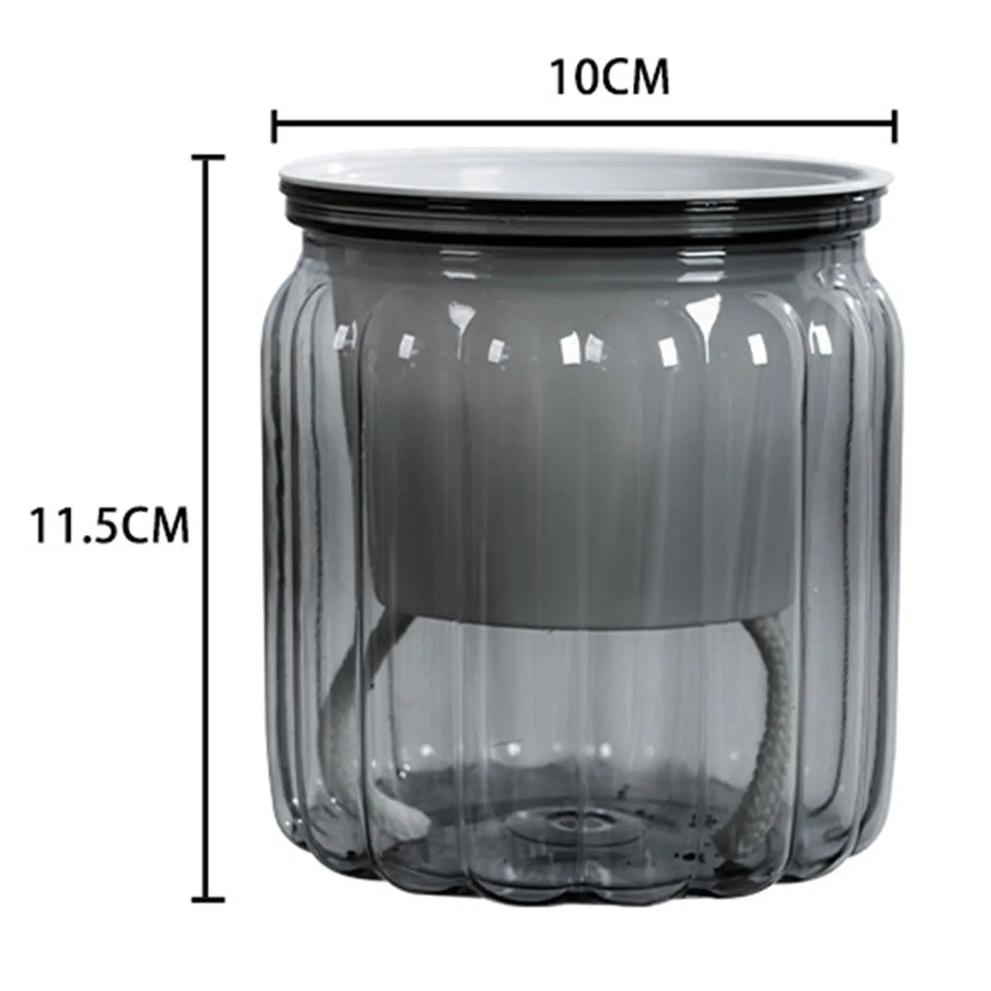 Mini Self Watering Flower Pot Fish Tank Transparent Plastic Plant Pots Self Watering Planter Pot Vase For Home Decoration