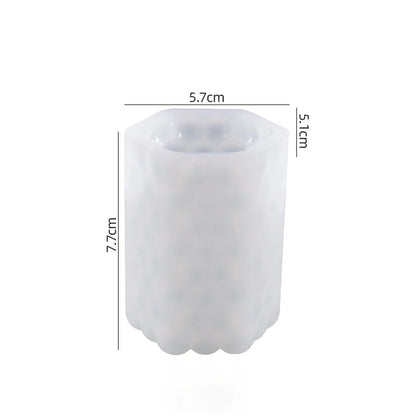Silicone Striped Roman Column Candle Mold – DIY Silicone Candle Making Tool