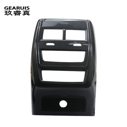 Car Carbon fiber Rear Air Conditioning Vent Outlet decoration Cover Sticker For BMW X5 G05 X6 G06 2019-2022 Interior Accessories