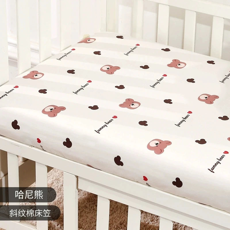 Fitted Bassinet Mattress Cover – Soft Crib Sheet for Newborns (90×50×5cm or 140×70×5cm)