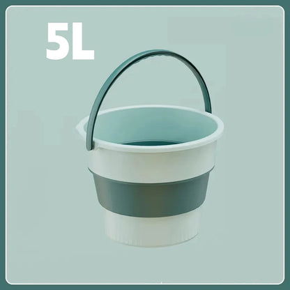 5/10L Folding Portable Bucket – Collapsible Silicone Water Container for Camping, Fishing & Car Wash