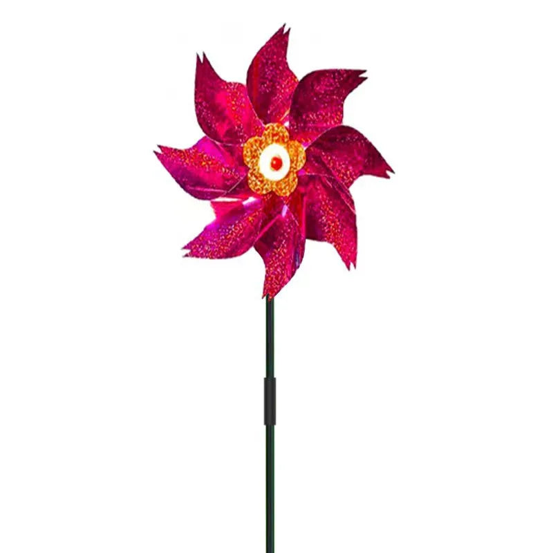 Bird Repeller Pinwheels Reflective Sparkly Scarecrow Pinwheel Windmill Spinner Garden Lawn Yard Decor Keep Birds Away Repellent