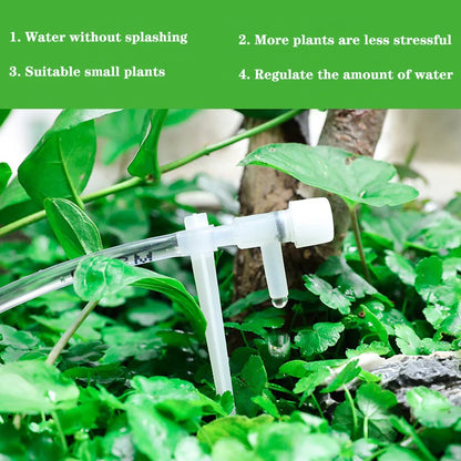 Garden Drip Irrigation Kit with Regulating Valve – Micro Dripper Watering System for Greenhouses & Potted Plants