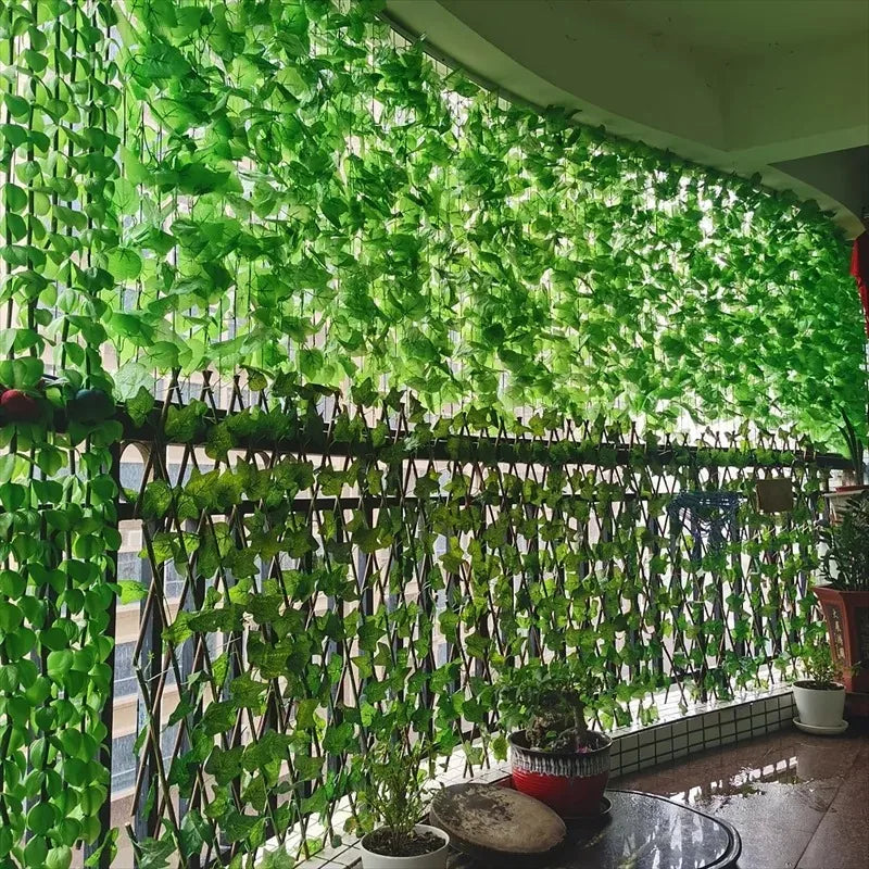 11M Artificial Ivy Leaf Garland – Hanging Green Vine for Garden, Wedding, Party & Home Wall Decor
