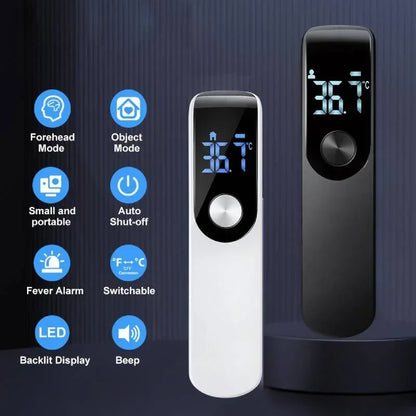 Non-contact Infrared Ear Thermometer & Finger Pulse Oximeter – Digital Body Temperature & Oxygen Monitor