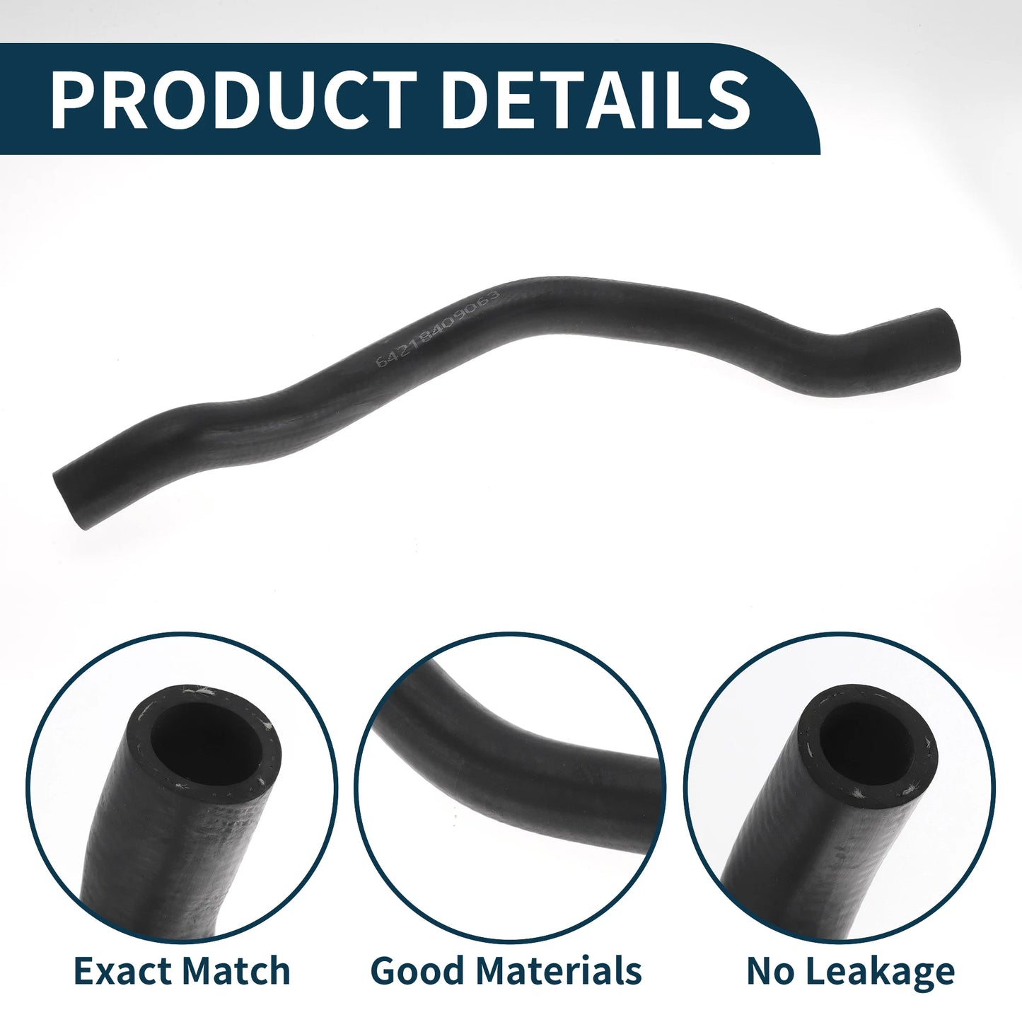 UXCELL Radiator Hose No.64218409063 for BMW X5 2000-2006 Coolant Tube
