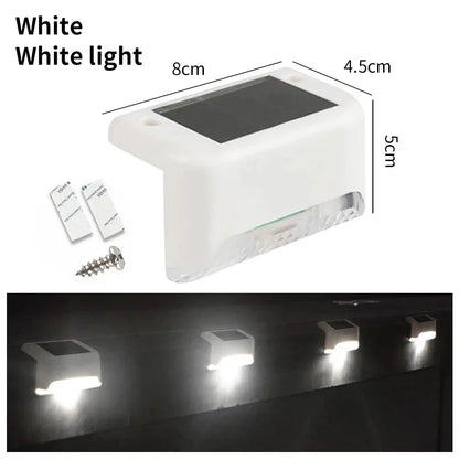 1pcs 4pcs Solar Deck Lights Outdoor Solar Lights Waterproof Garden Light Solar Stairs Light for Patio Stairs Railing Pathway