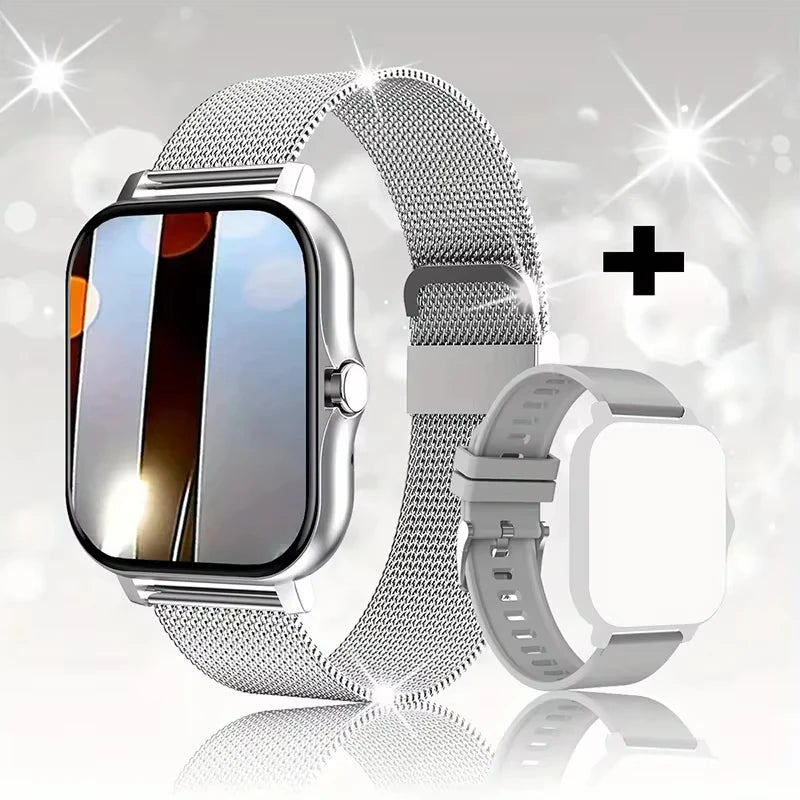 KESHUYOU New 1.83-inch Smartwatch Call Notifications Sleep Monitoring Activity Tracking Compatible with Android and iOS