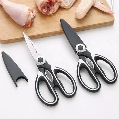 Multi Functional Stainless Steel Kitchen Scissors – Heavy Duty Scissors for Cutting Vegetables, Chicken Bones & Fish