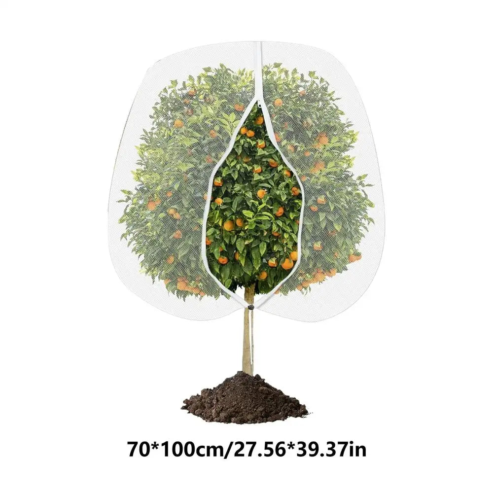 Large Fruits Tree Netting Cover with Drawstring Garden Insect Netting Transparent Anti-Bird Plant Barrier Mesh Screen