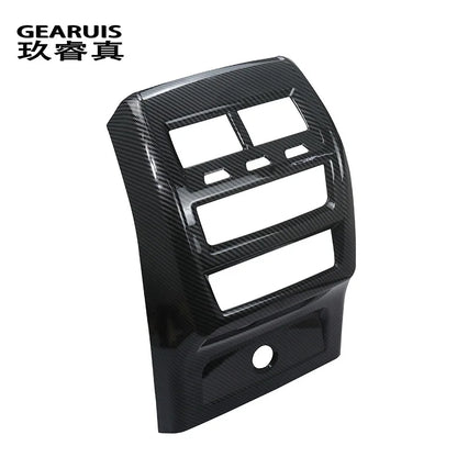 Car Carbon fiber Rear Air Conditioning Vent Outlet decoration Cover Sticker For BMW X5 G05 X6 G06 2019-2022 Interior Accessories
