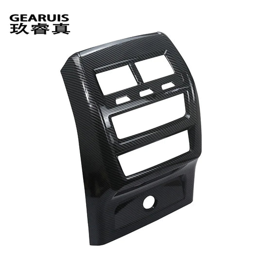 Car Carbon fiber Rear Air Conditioning Vent Outlet decoration Cover Sticker For BMW X5 G05 X6 G06 2019-2022 Interior Accessories
