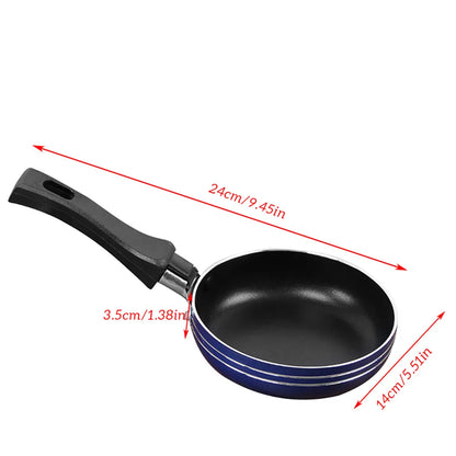 Mini Non-Stick Frying Pan – 12cm/14cm/16cm Stainless Steel Frypan for Eggs, Snacks & Single Servings