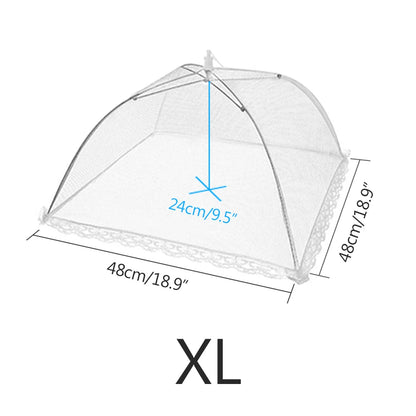Pop-Up Mesh Food Cover Tent – Foldable Insect-Proof Umbrella Net for Outdoor Picnic & Kitchen Use