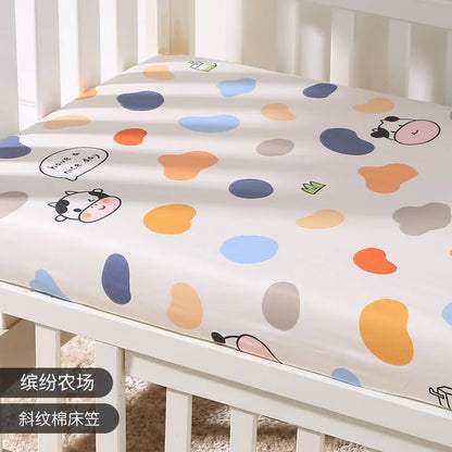 Fitted Bassinet Mattress Cover – Soft Crib Sheet for Newborns (90×50×5cm or 140×70×5cm)