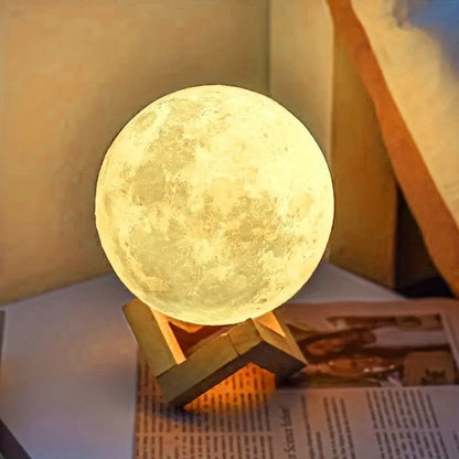 DIY Hand-Painted Moon Light Kit for Kids - Parent-Child Educational Craft Educational Planet Night Light Kindergarten Activity