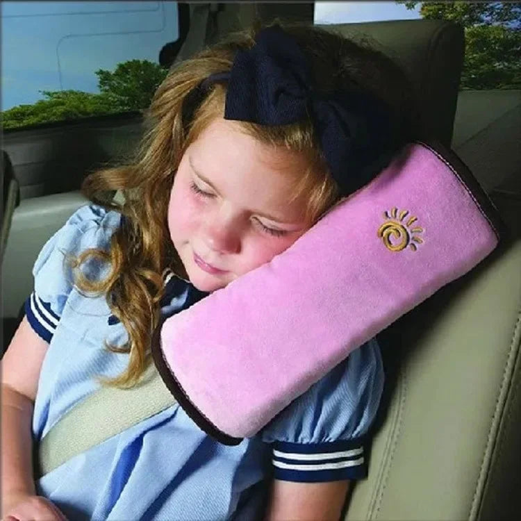 Kids Car Seatbelt Pillow – Soft Strap Cushion Pad for Sleeping in the Car