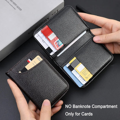 Portable Super Slim Soft Wallet for Men PU Leather Mini ID Credit Card Wallet Purse Card Holders Wallet Thin Small Short Wallets